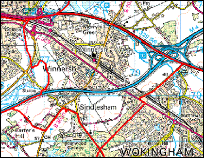 Winnersh Parish Boundary Map